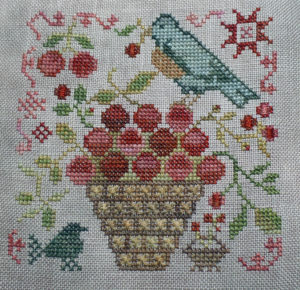 Basket of Cherries - garden club series